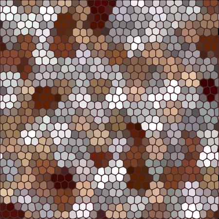 Brown-gray pebbles. geometric illustration. polygonal style, mosaic background. eps 10のイラスト素材