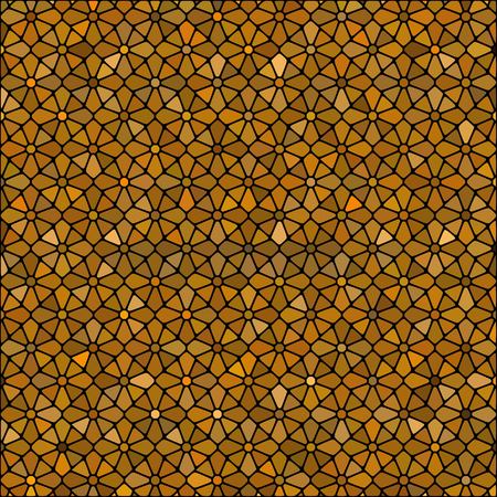 golden brown pebbles. geometric illustration. polygonal style, mosaic background. eps 10のイラスト素材