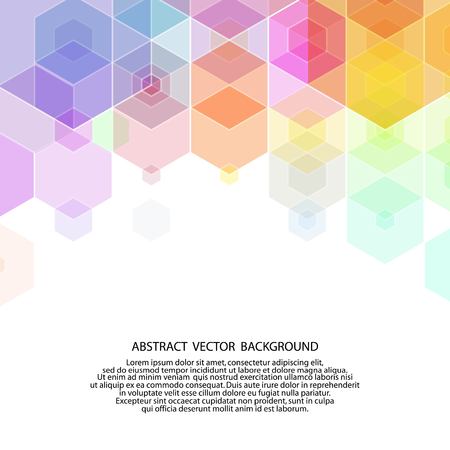 colored hexagon background. vector illustration. abstract image. polygonal style. eps 10のイラスト素材