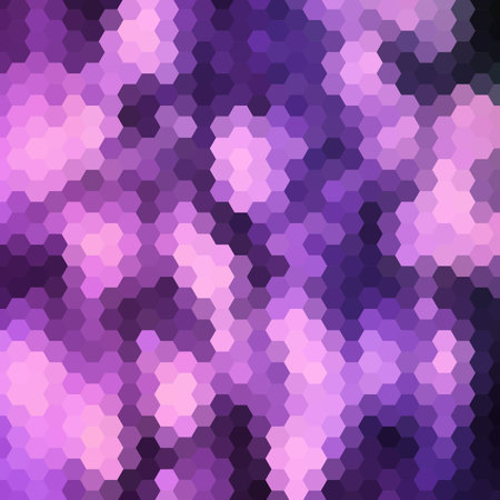 dark lilac hexagon background. abstract illustration. presentation layout. eps 10