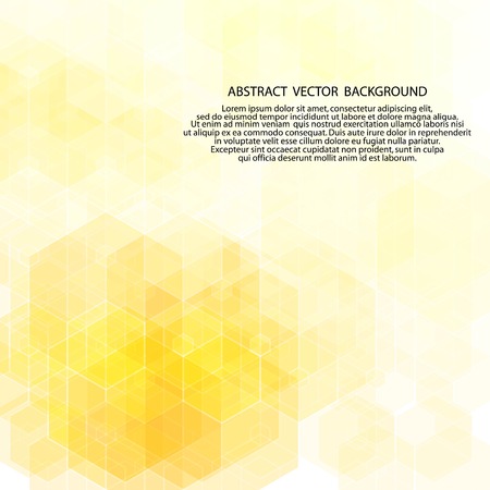 orange- yellow hexagon background. layout for advertising. template for presentation. polygonal style. eps 10のイラスト素材