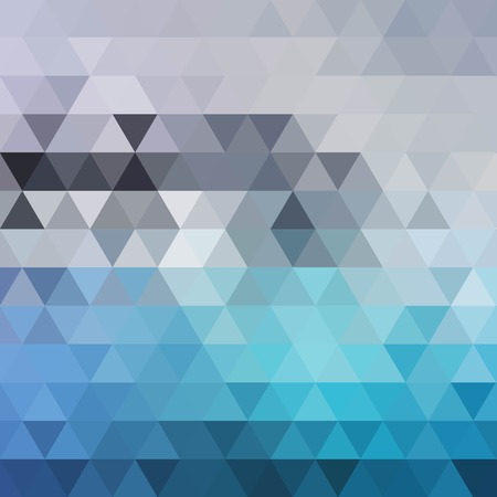 Abstract geometrical background with blue and gray triangles and space in the conner for your message. eps 10のイラスト素材