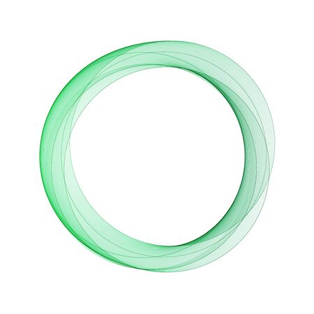Green abstract circle. Vector illustration.のイラスト素材