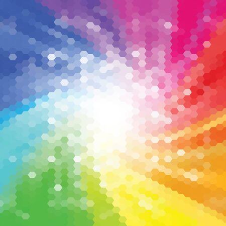 abstract color background consisting of triangles. vector illustrationのイラスト素材