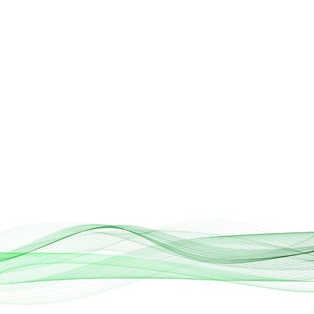 Green abstract wave. Vector layout for advertising. Logo symbolのイラスト素材