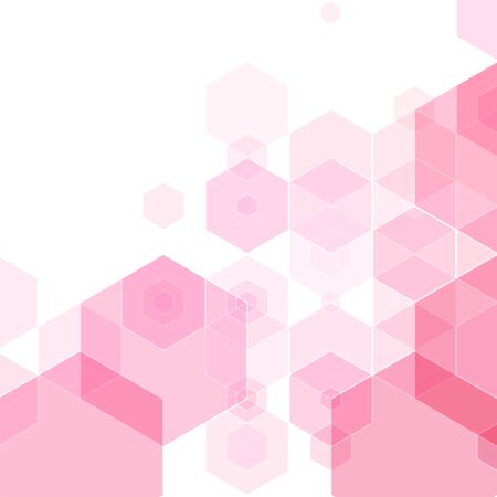 abstract vector background. pink hexagons. polygonal style. eps 10のイラスト素材