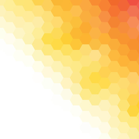 yellow vector hexagons. abstract background. layout for advertising. eps 10