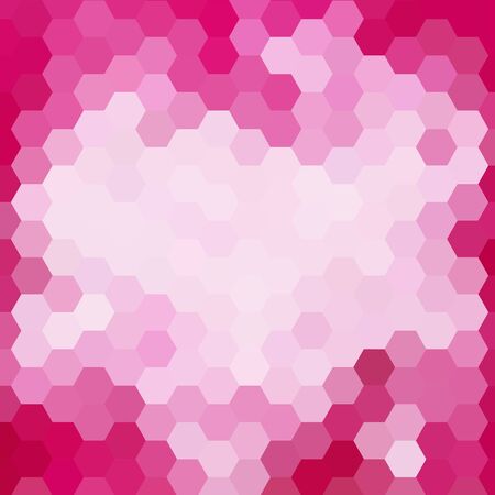 pink and white abstract hexagons. polygonal style. layout for advertising. eps 10のイラスト素材