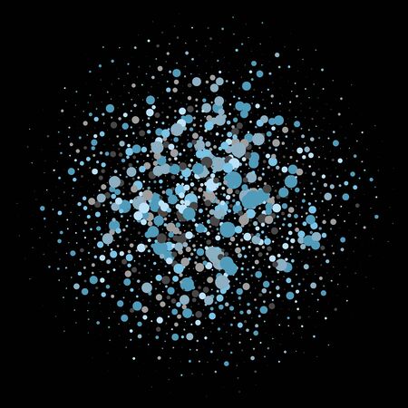 Luxury festive abstract circles. Vector illustration concept. Vibrant element of your design. blue bright shiny chaotic texture for celebrations and holidays.のイラスト素材