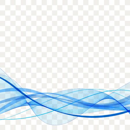blue Wave. abstract curves vector linesのイラスト素材