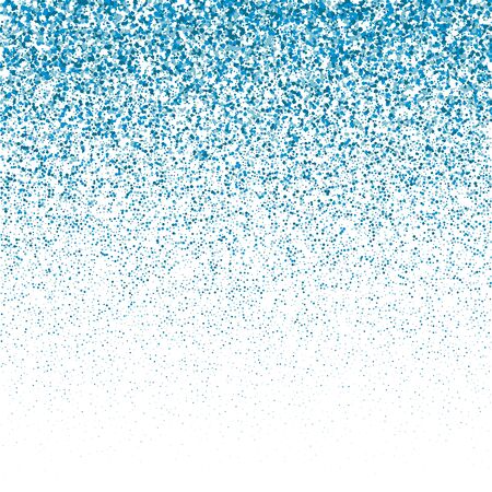 Vector glitter particles background effect for luxury greeting rich card. Sparkling blue texture. festive dust, sparks from an explosion on a white backgroundのイラスト素材