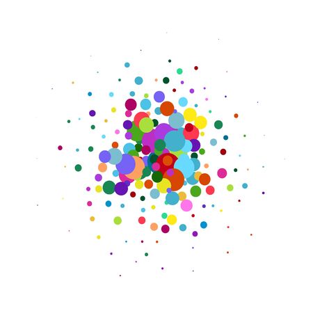 vector background with colored circlesのイラスト素材