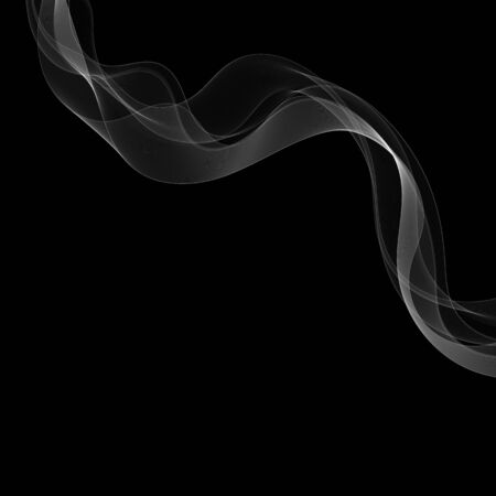 white smoke wave. abstract vector linesのイラスト素材