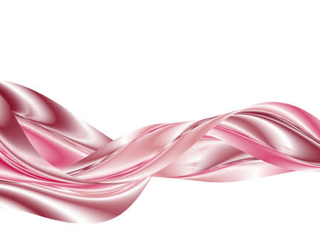 Pink abstract bright wave stream. Abstract background. Liquid waveのイラスト素材