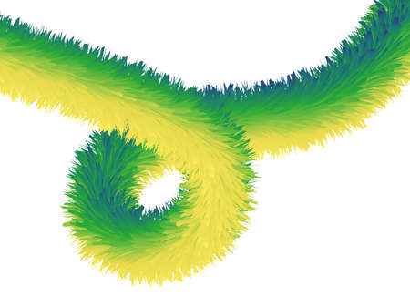 Colorful fluffy abstract wave. Vector designのイラスト素材