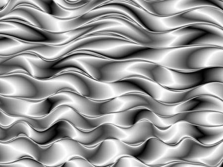 Smooth liquid black wavy 3d backgroundのイラスト素材