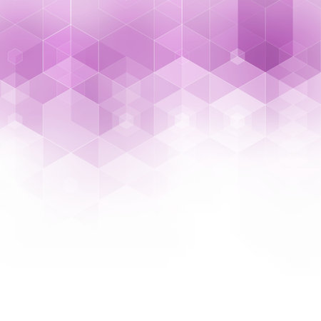 Abstract purple hexagons. Background for presentation