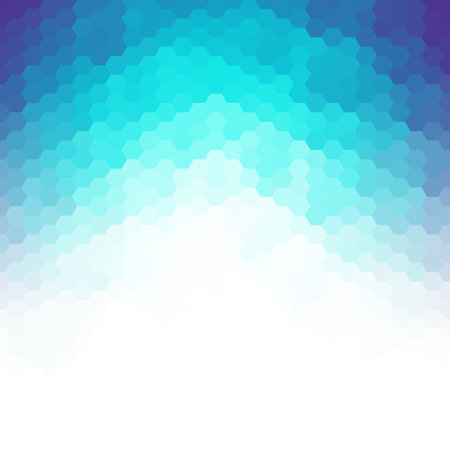 Geometric background. Abstract background. Design element Blue hexagon