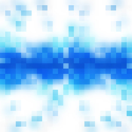 Pixel background. Abstract blue template for presentationのイラスト素材