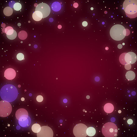 Abstract Bokeh Light Vintage background, vector illustrationのイラスト素材