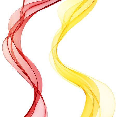 Set of color vector waves. modern idea for design. decoration element for decorationのイラスト素材