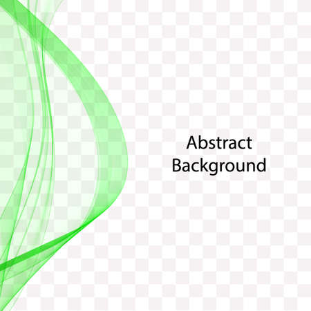 Abstract stylish green wave backgroundのイラスト素材