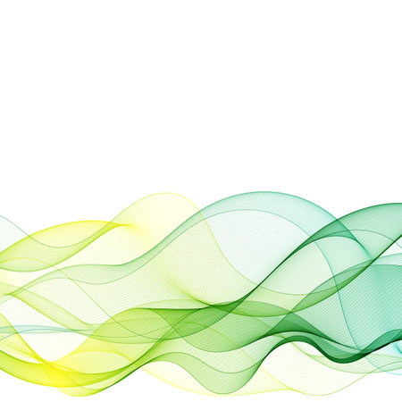 Abstract vector colorful background. The design element is a colored wave. Template for advertising, computer backgroundのイラスト素材