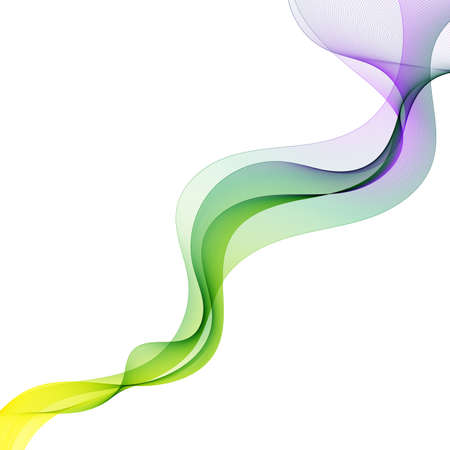 Abstract colored wave. Design elementのイラスト素材