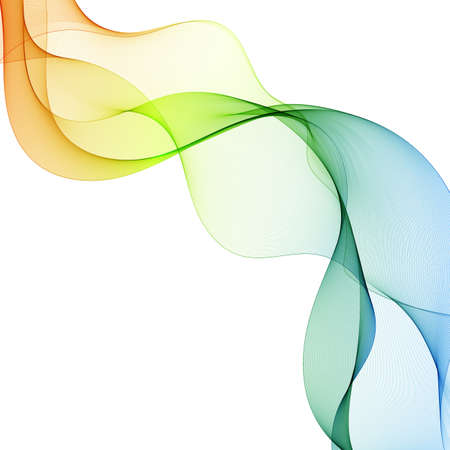 abstract vector wave. Color illustrationのイラスト素材