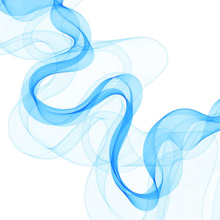 Vector blue wave. Abstract background. Design elementのイラスト素材
