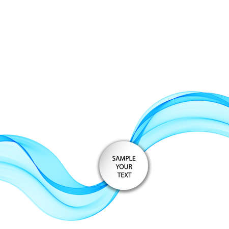 blue vector wave. layout for presentation, brochureのイラスト素材