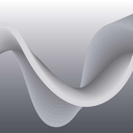 Gray liquid wave Abstract background. Design elementのイラスト素材