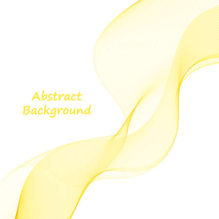 yellow wave. abstract vector graphicsのイラスト素材