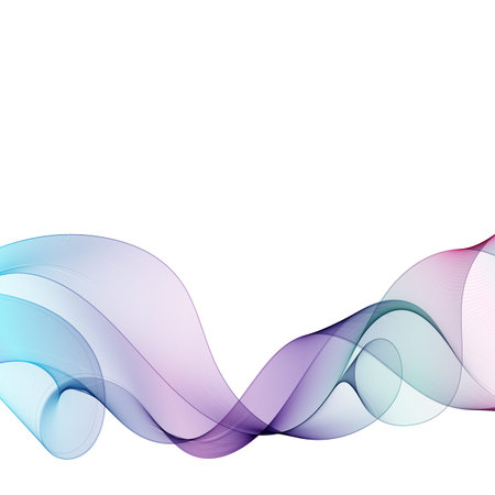 Abstract vector wave. Modern design