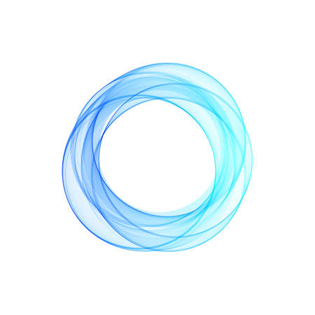 Abstract background with blue circlesのイラスト素材