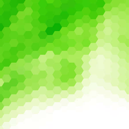Green hexagon background. Geometric abstractionのイラスト素材