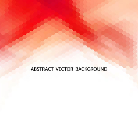 Red hexagon background. Geometric abstractionのイラスト素材