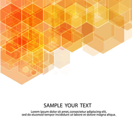 hexagon background. Geometric design elementのイラスト素材