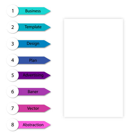 Business data visualization, infographic template. vector illustration. Business project layout design. Presentationのイラスト素材