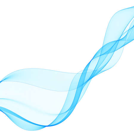 Abstract vector colorful background. Design element - blue waveのイラスト素材