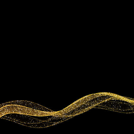 isolated golden glitter background decorationのイラスト素材