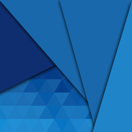 Abstract blue background. Geometric vector image. Triangle. Mosaic gradient