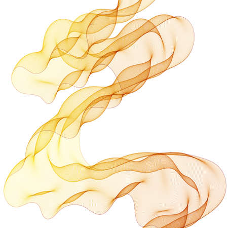 Abstract vector wave of golden colorのイラスト素材