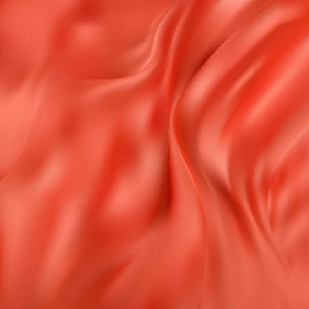 A beautiful piece of crumpled red fabric. Textiles, fashion, clothingのイラスト素材