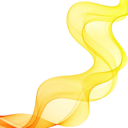 Abstract wave. Orange and yellow wavy linesのイラスト素材