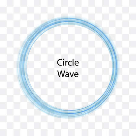 Round wave pattern. Template for logo, presentation, advertising Design elementのイラスト素材