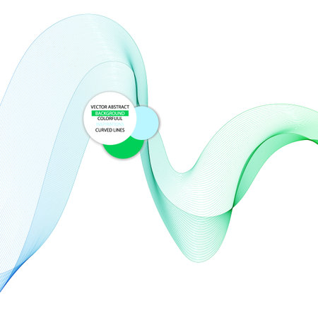 Colored wave pattern. Modern design element. Layout for advertising.のイラスト素材