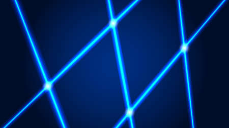 Diagonal glowing lines on a dark blue background.のイラスト素材