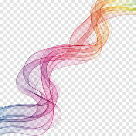 Colored wave pattern. Modern design element. Layout for advertising.のイラスト素材