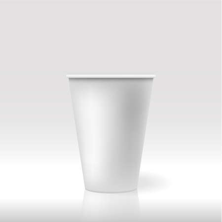 Mockup of a glass for various drinks. Coffee, tea, water, juice, and other drinks.のイラスト素材